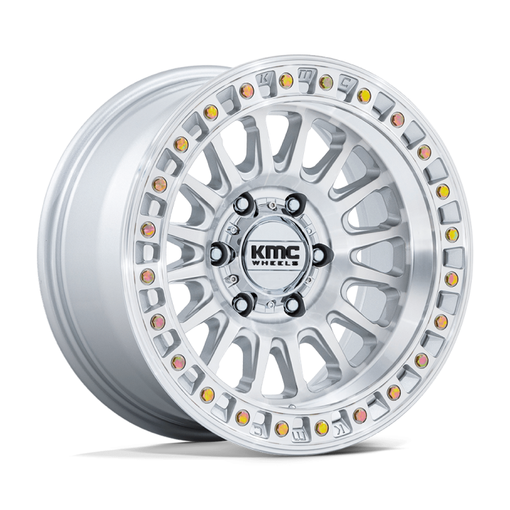 Felga aluminiowa KM552 IMS Gloss Silver W/ Machined Face KMC