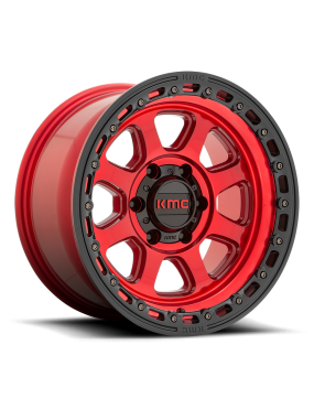 Felga aluminiowa KM548 CHASE Candy Red W/ Black Lip KMC