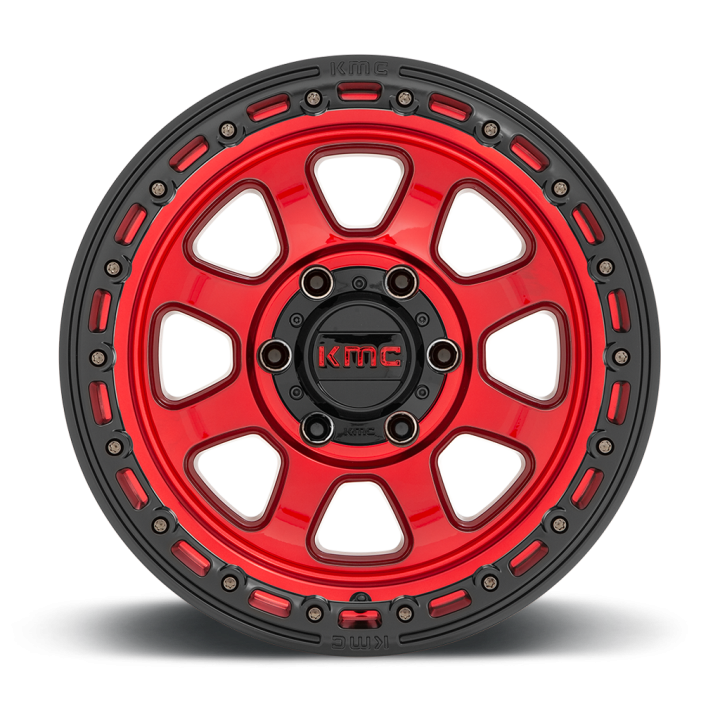 Felga aluminiowa KM548 CHASE Candy Red W/ Black Lip KMC - ujęcie 3