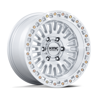 Felga aluminiowa KM554 AZTEC Gloss Silver W/ Machined Face KMC