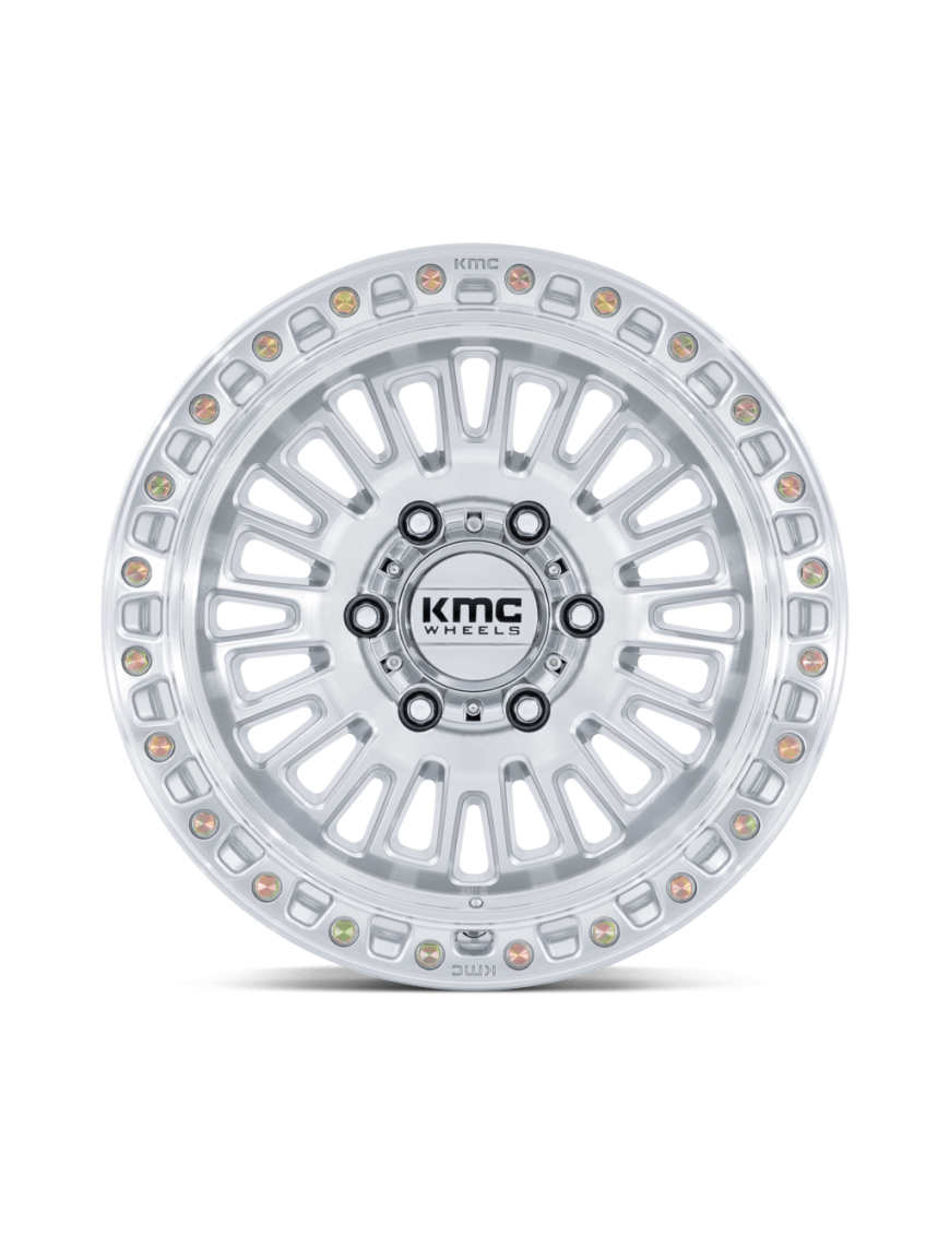 Felga aluminiowa KM554 AZTEC Gloss Silver W/ Machined Face KMC - ujęcie 2