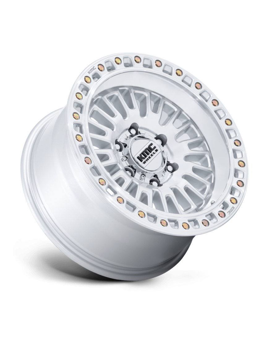 Felga aluminiowa KM554 AZTEC Gloss Silver W/ Machined Face KMC - ujęcie 3
