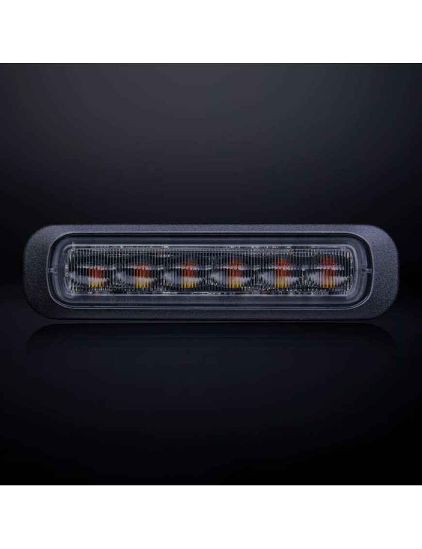 Lampa ostrzegawcza Strands Dark Knight 6 LED, klosz przyciemniany