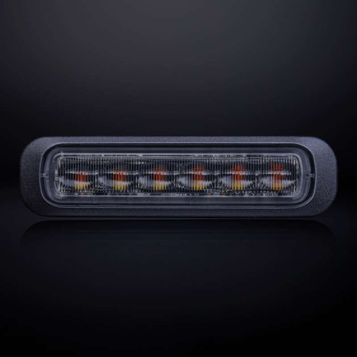Lampa ostrzegawcza Strands Dark Knight 6 LED, klosz przyciemniany