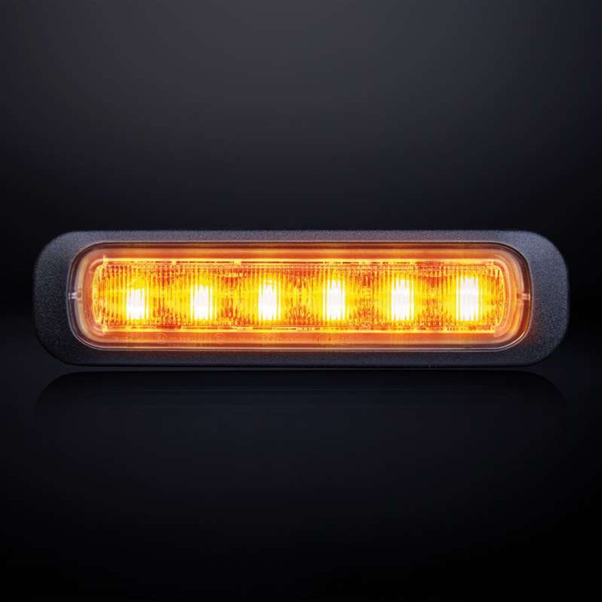 Lampa ostrzegawcza Strands Dark Knight 850404 z sześcioma świecącymi diodami bursztynowymi