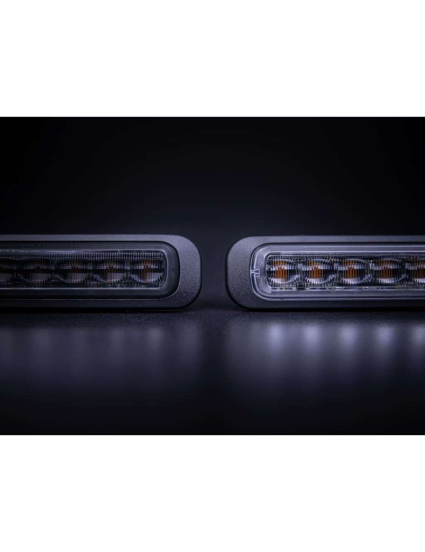 Lampa ostrzegawcza Strands Dark Knight 6 LED, klosz przyciemniany