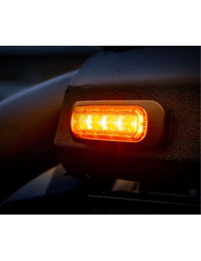 Lampa ostrzegawcza Strands Dark Knight 6 LED, klosz przyciemniany