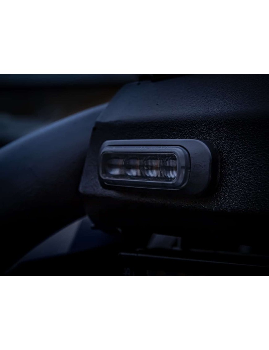 Lampa ostrzegawcza Strands Dark Knight 6 LED, klosz przyciemniany