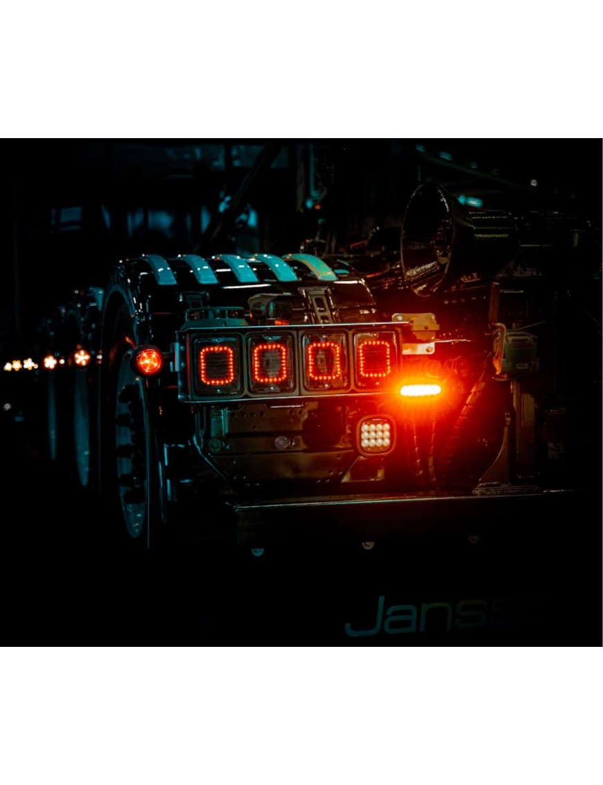 Lampa ostrzegawcza Strands Dark Knight 6 LED, klosz przyciemniany