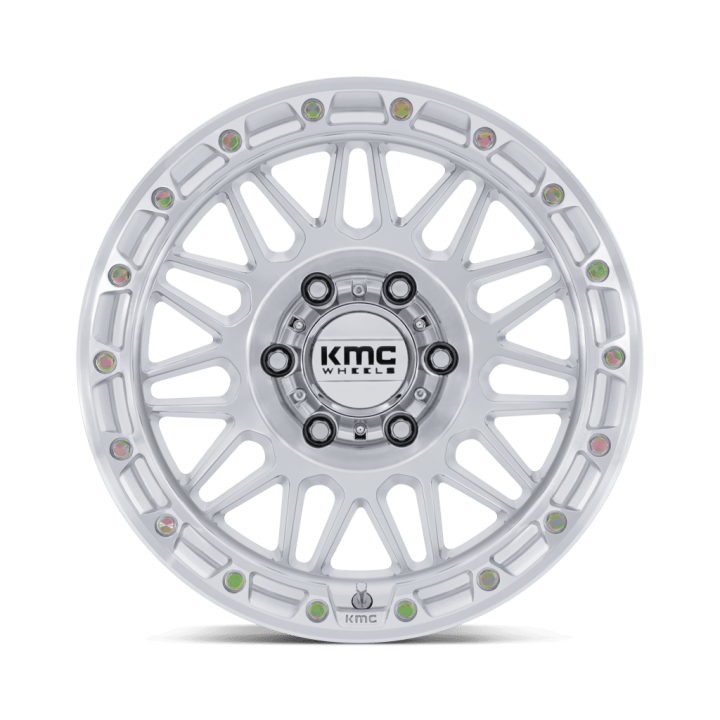 Felga aluminiowa KM555 ATTACK Gloss Silver W/ Machined Face KMC - ujęcie 3