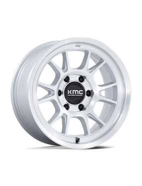 Felga aluminiowa KM729 RANGE Gloss Silver W/ Machined Face KMC