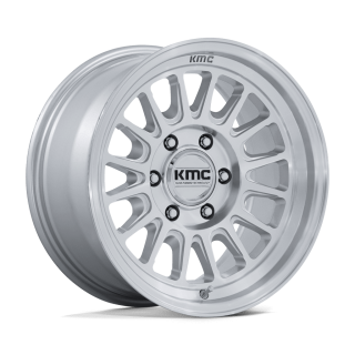 Felga aluminiowa KM733 IMPACT FFT Gloss Silver W/ Machined Face KMC