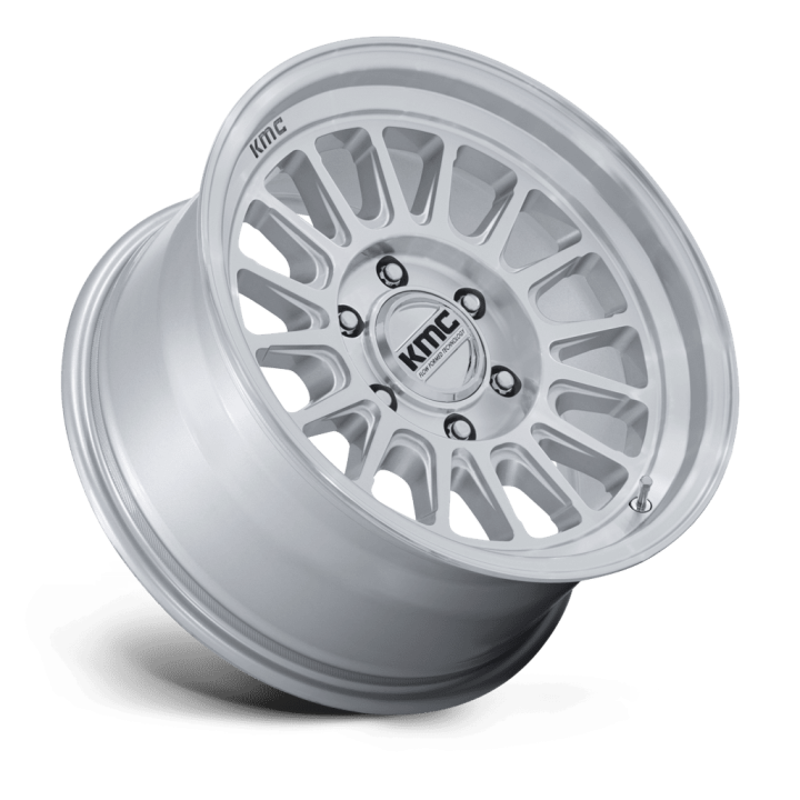 Felga aluminiowa KM733 IMPACT FFT Gloss Silver W/ Machined Face KMC - ujęcie 3