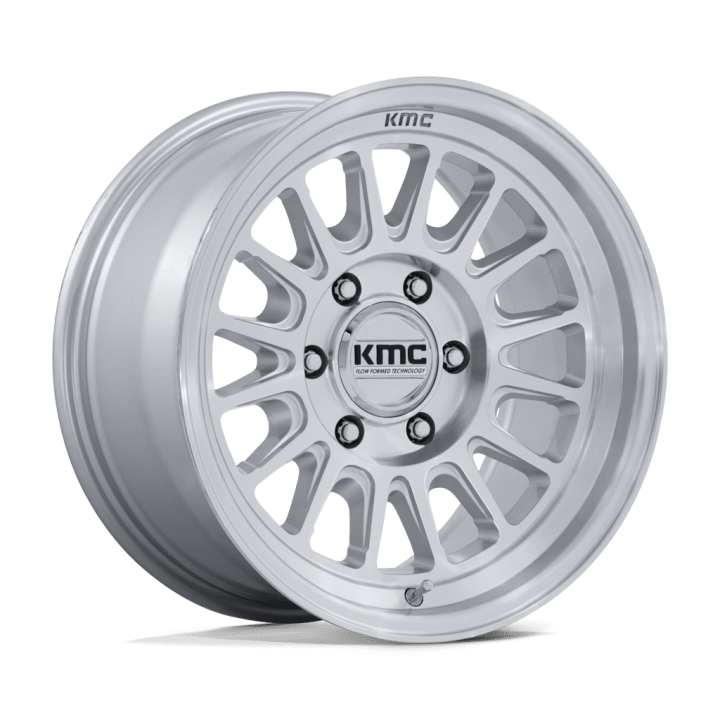 Felga aluminiowa KM733 IMPACT FFT Gloss Silver W/ Machined Face KMC