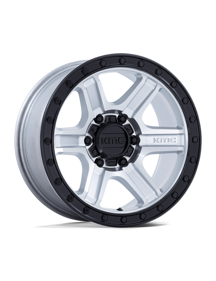 Felga aluminiowa KM551 Outrun Machined W/ Gloss Black LIP KMC