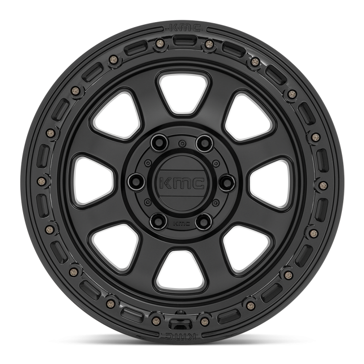Felga aluminiowa CHASE Satin Black W/ Gloss Black Lip KMC - ujęcie 2