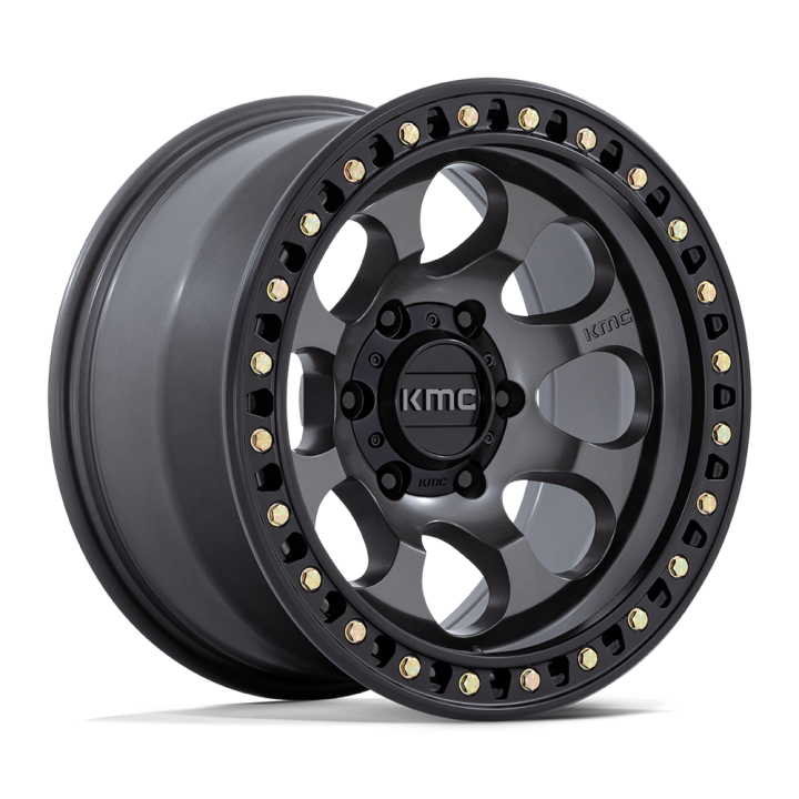 Felga aluminiowa KM550 RIOT SBL Anthracite W/ Satin Black Lip KMC