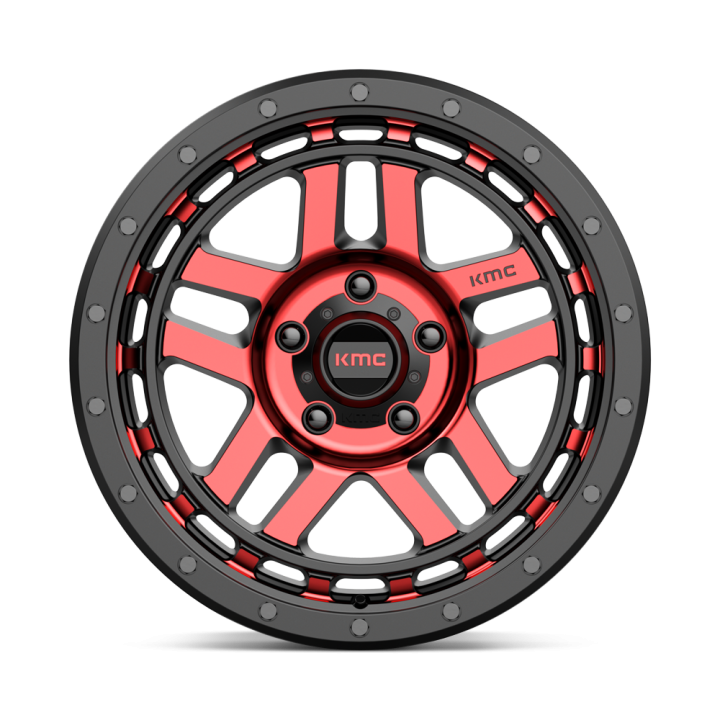 Felga aluminiowa KM540 RECON Gloss Black Machined W/ Red Tint KMC - ujęcie 2