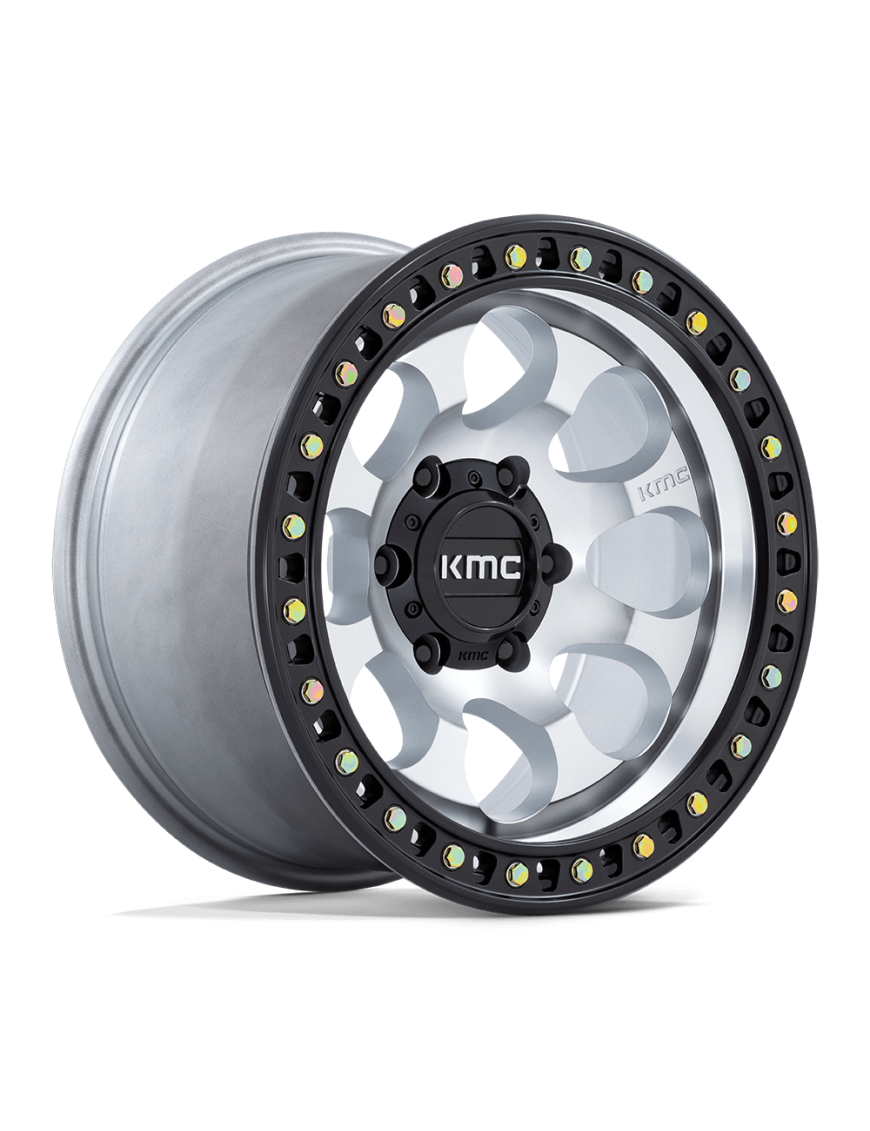 Felga aluminiowa KM550 RIOT SBL Machined W/ Satin Black Lip KMC