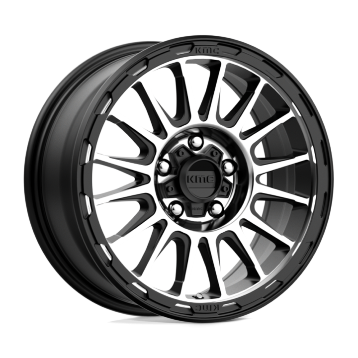 Felga aluminiowa KM542 IMPACT Satin Black Machined KMC