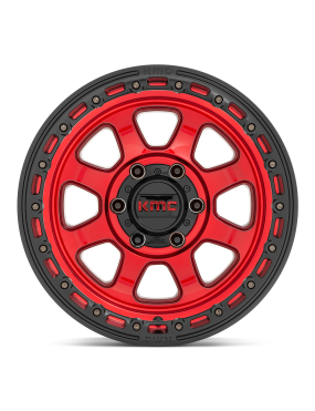 Felga aluminiowa KM548 CHASE Candy Red W/ Black Lip KMC