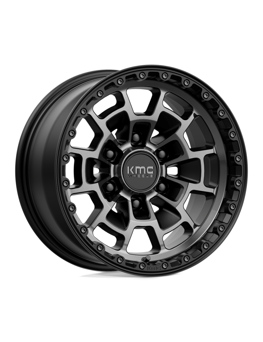 Felga aluminiowa KM718 SUMMIT Satin Black W/ Gray Tint KMC