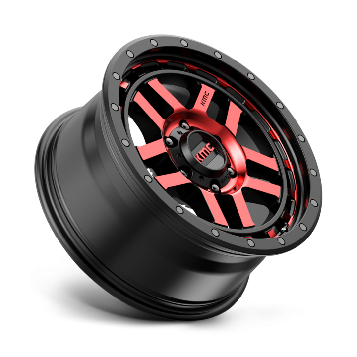 Felga aluminiowa KM540 RECON Gloss Black Machined W/ Red Tint KMC - ujęcie 3