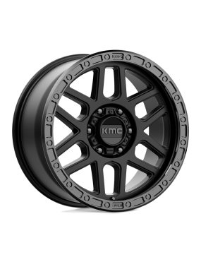 Felga aluminiowa KM544 MESA Satin Black W/ Gloss Black Lip KMC