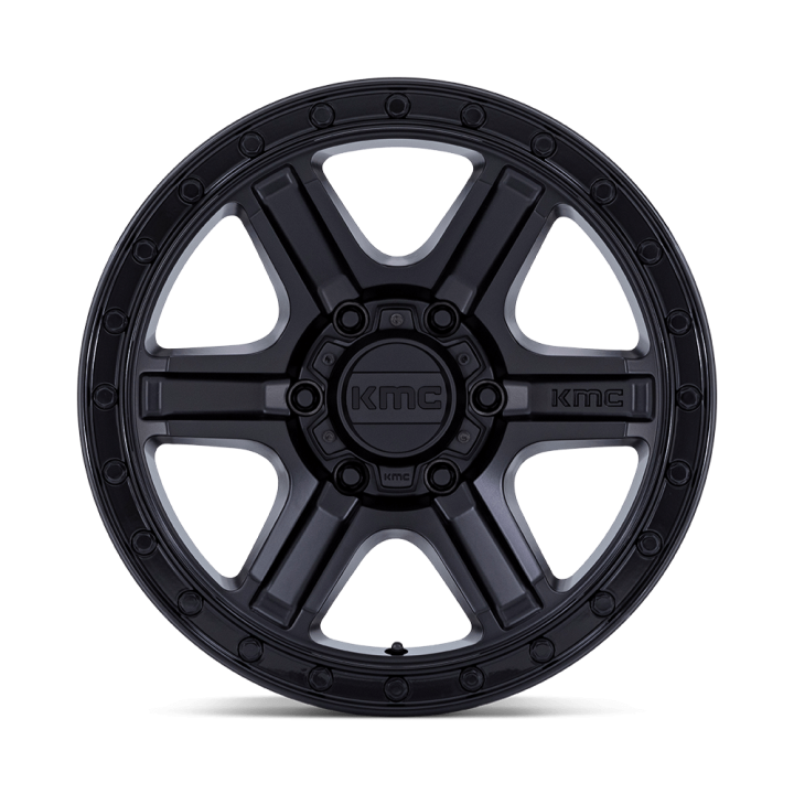 Felga aluminiowa KM551 OUTRUN Matte Black W/ Gloss Black Lip KMC - ujęcie 2