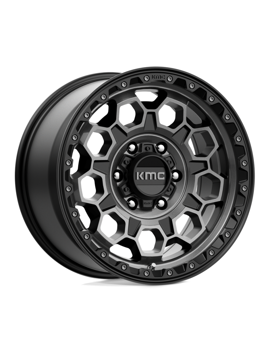 Felga aluminiowa KM545 TREK Satin Black W/ Gray Tint KMC