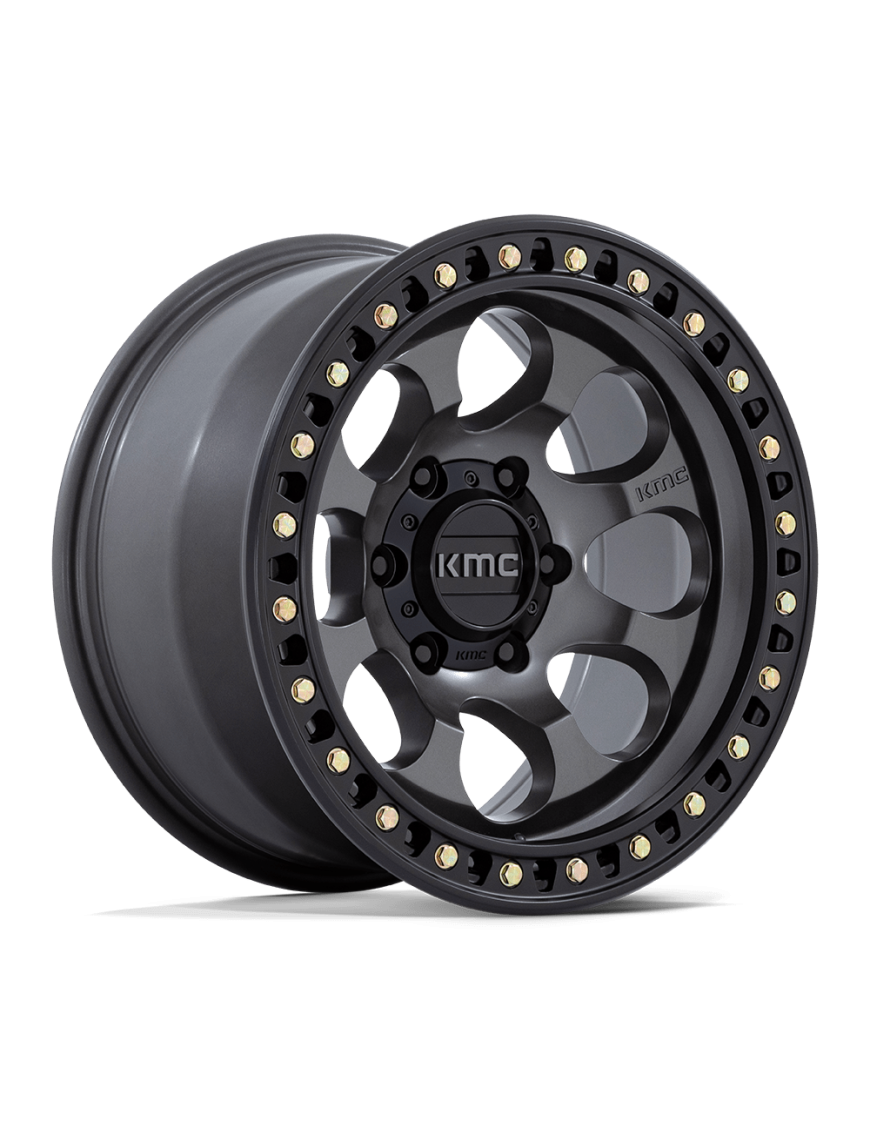 Felga aluminiowa KM550 RIOT SBL Anthracite W/ Satin Black Lip KMC