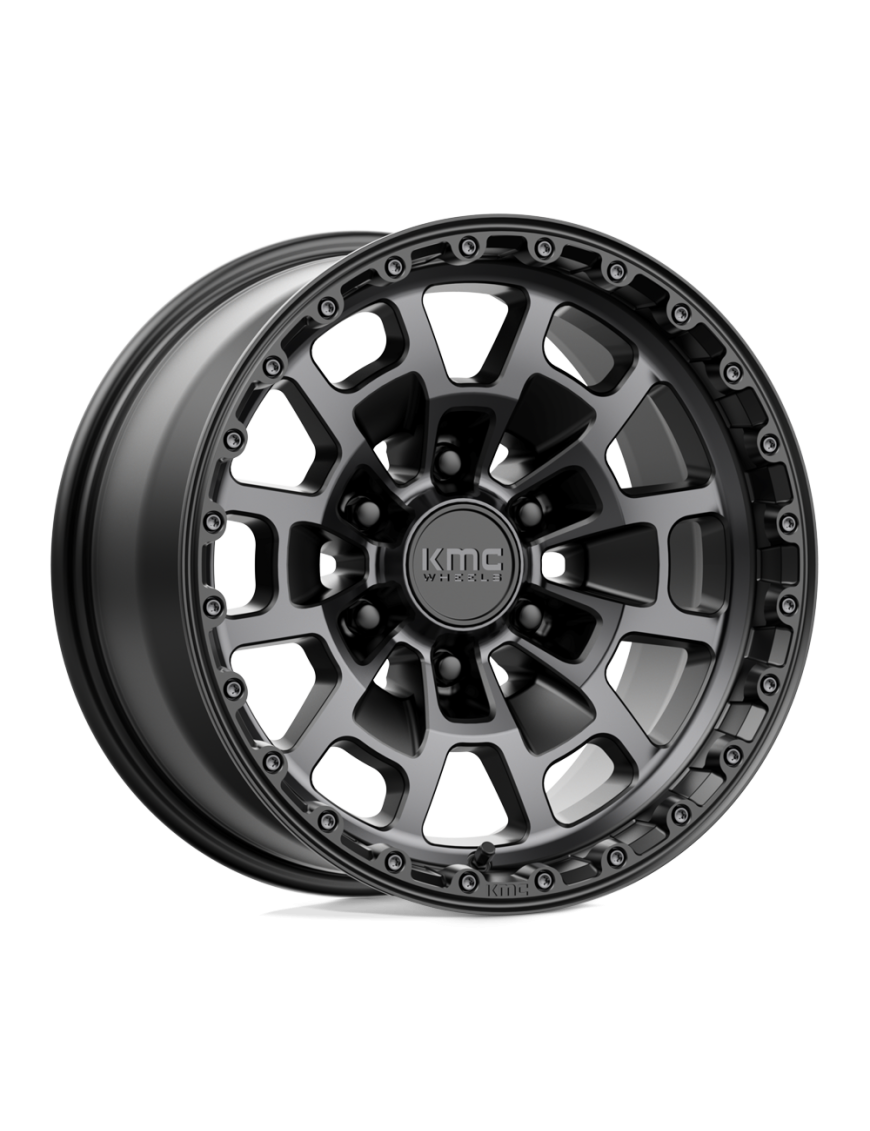 Felga aluminiowa KM718 SUMMIT Satin Black W/ Gray Tint KMC