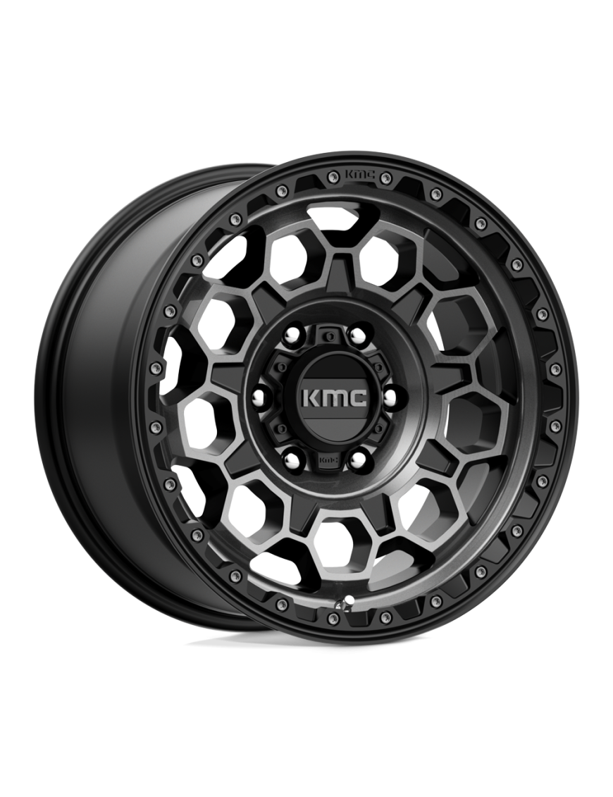Felga aluminiowa KM545 TREK Satin Black W/ Gray Tint KMC
