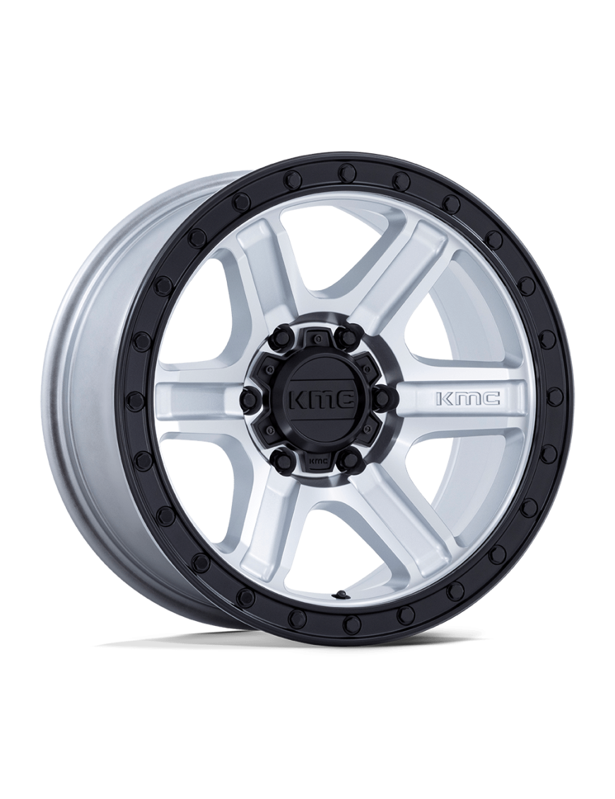 Felga aluminiowa KM551 OUTRUN Machined W/ Gloss Black Lip KMC