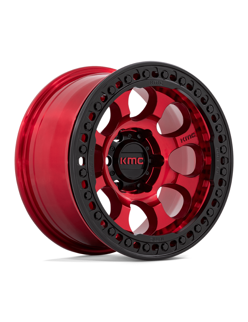 Felga aluminiowa KM237 RIOT BEADLOCK Candy Red W/ Satin Black Ring KMC