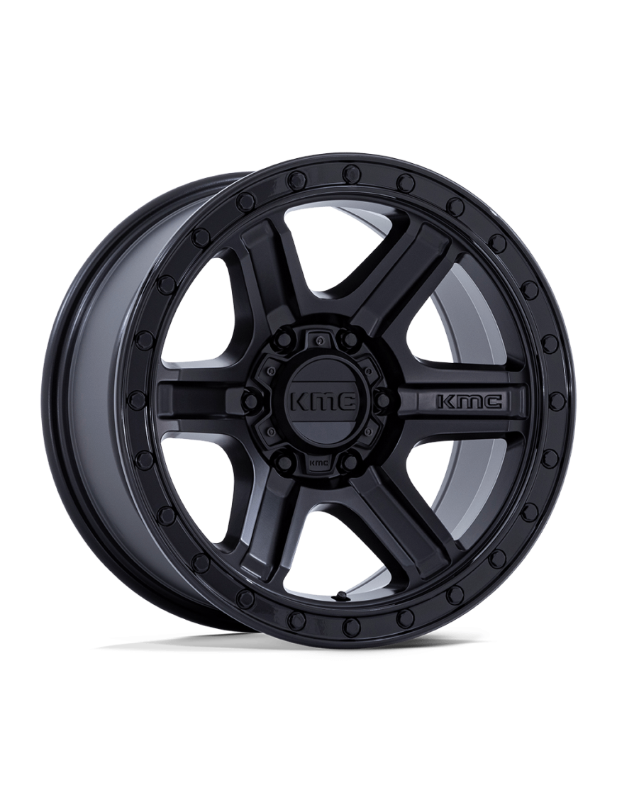 Felga aluminiowa KM551 OUTRUN Matte Black W/ Gloss Black Lip KMC