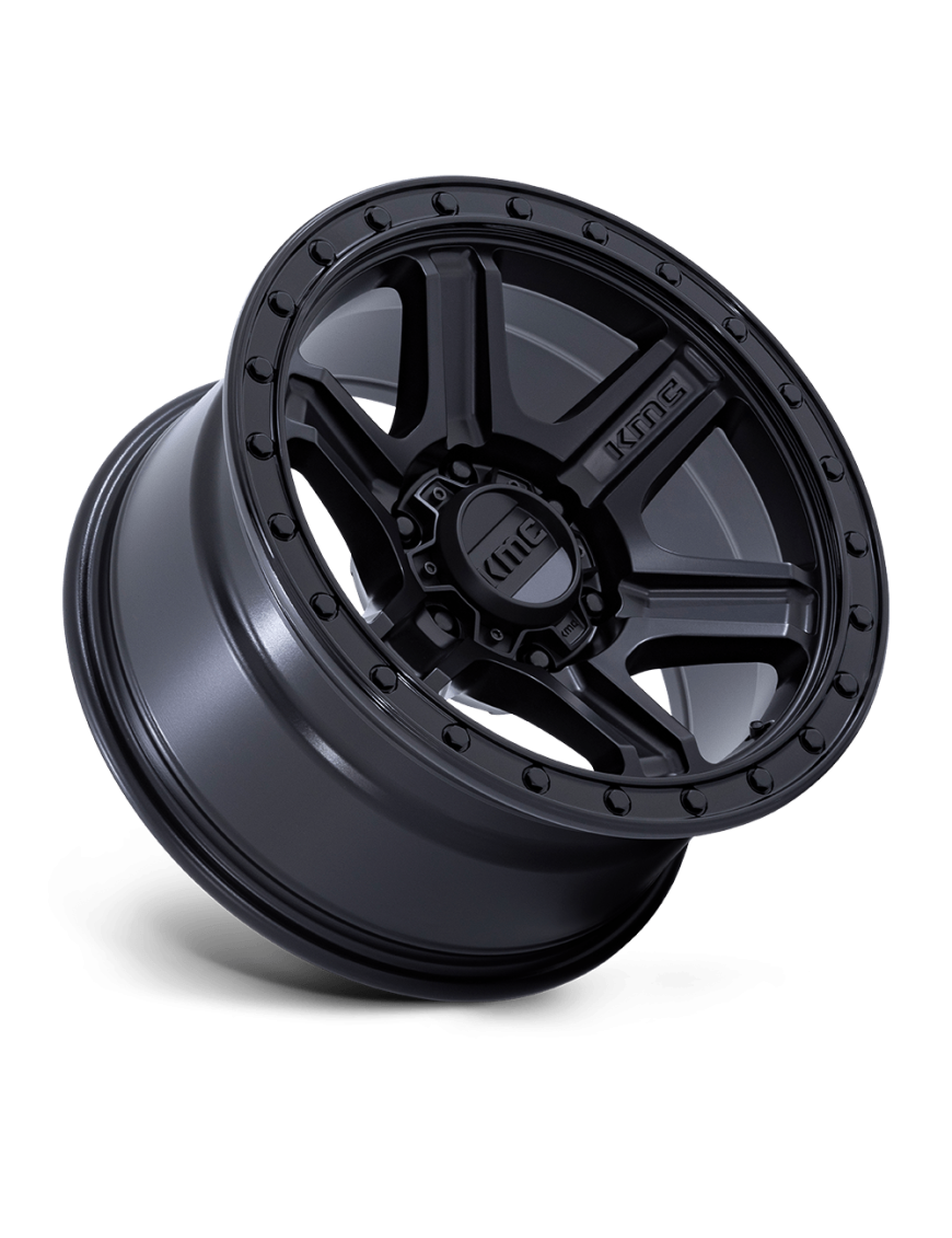 Felga aluminiowa KM551 OUTRUN Matte Black W/ Gloss Black Lip KMC - ujęcie 3