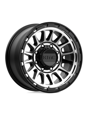 Felga aluminiowa KM542 IMPACT Satin Black Machined KMC