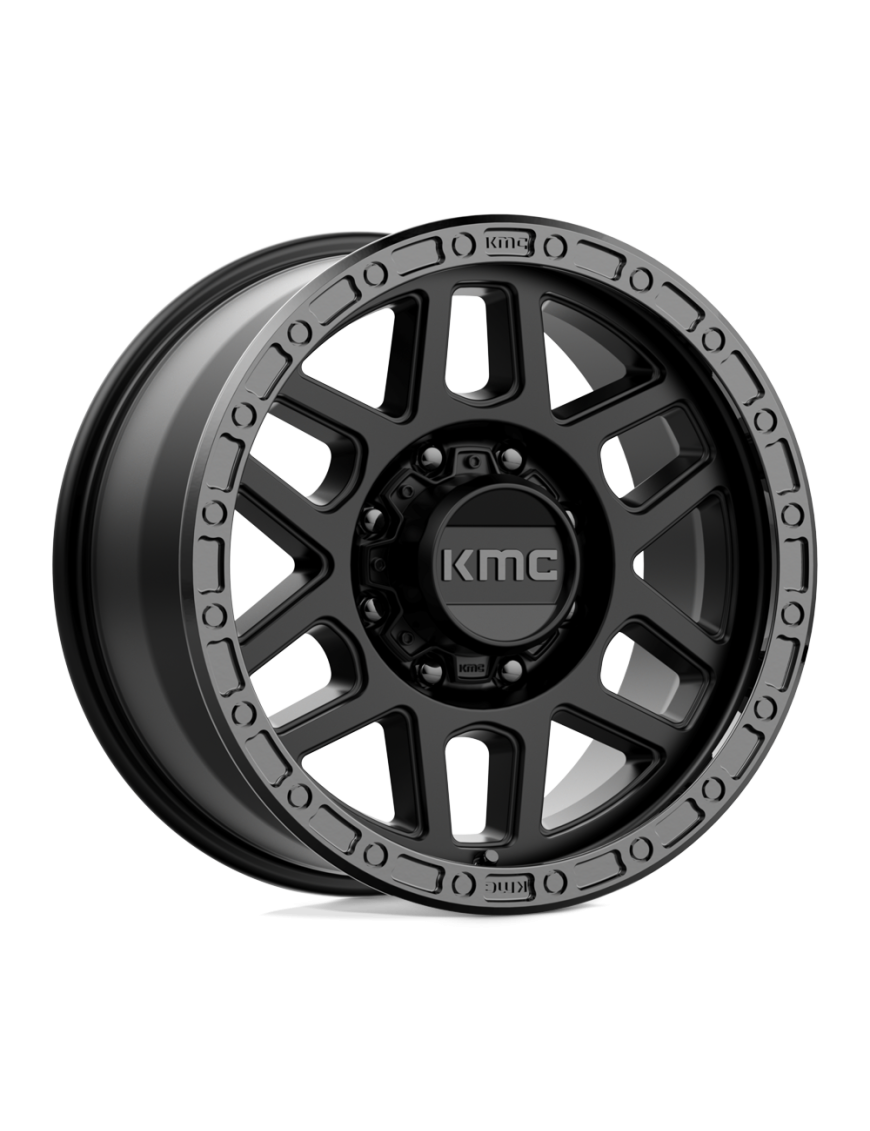 Felga aluminiowa KM544 MESA Satin Black W/ Gloss Black Lip KMC