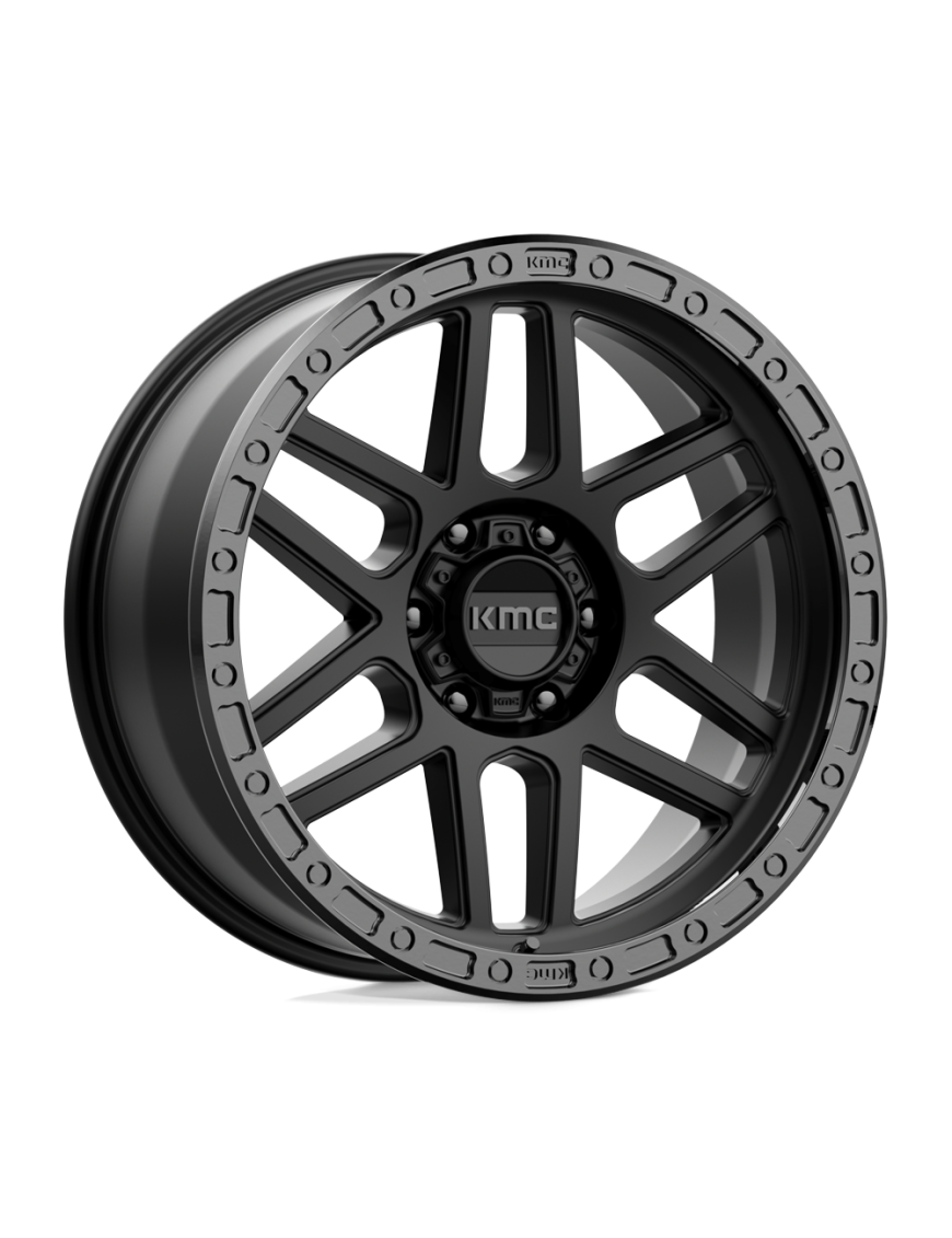Felga aluminiowa KM544 MESA Satin Black W/ Gloss Black Lip KMC