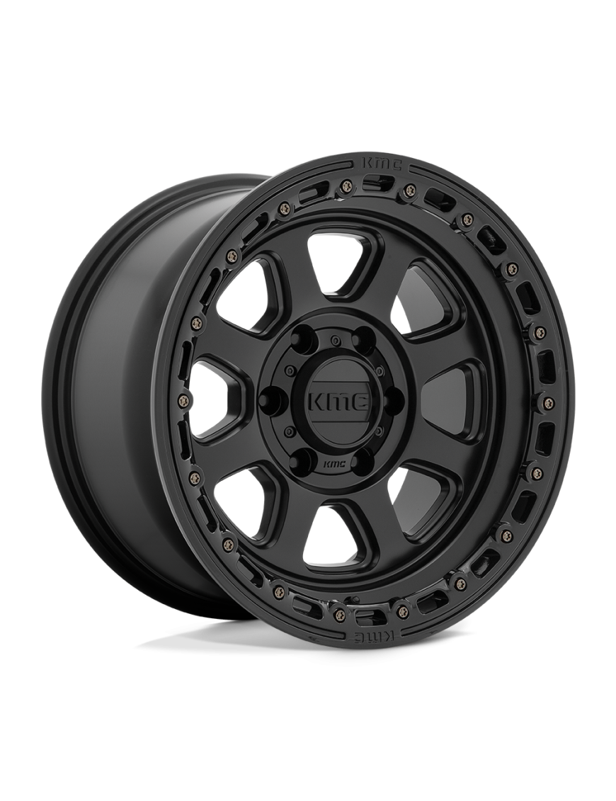 Felga aluminiowa KM548 CHASE Satin Black W/ Gloss Black Lip KMC