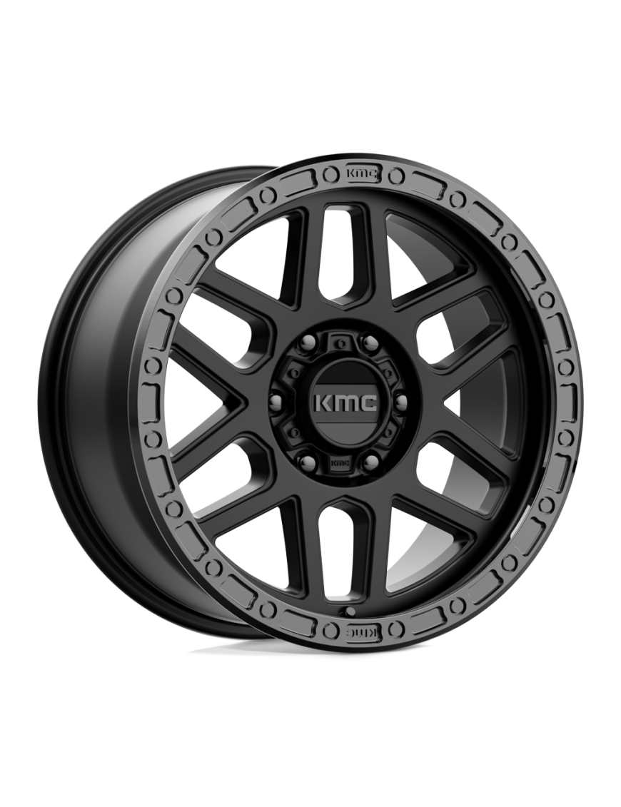 Felga aluminiowa KM544 MESA Satin Black W/ Gloss Black Lip KMC