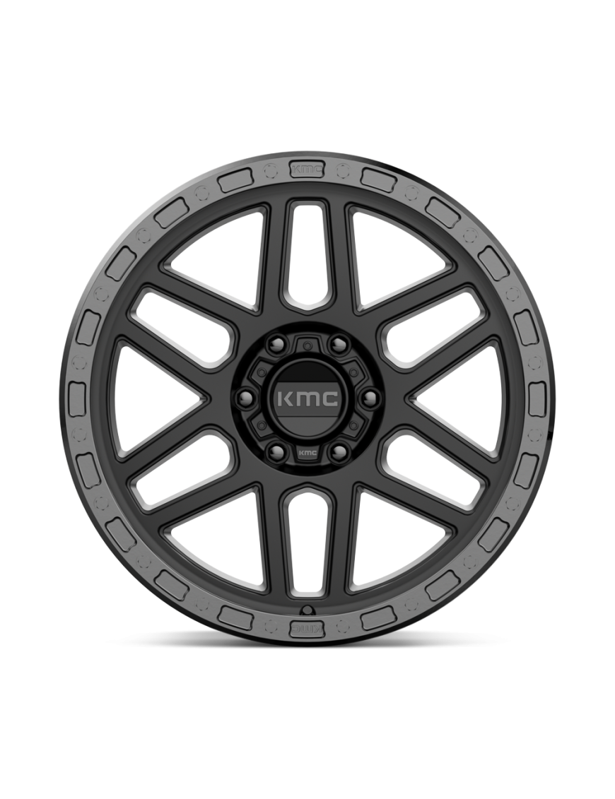Felga aluminiowa KM544 MESA Satin Black W/ Gloss Black Lip KMC - ujęcie 2