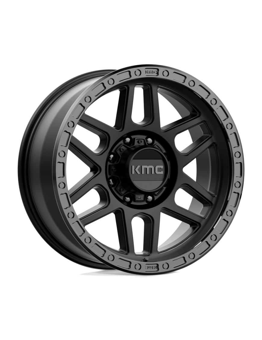 Felga aluminiowa KM544 MESA Satin Black W/ Gloss Black Lip KMC