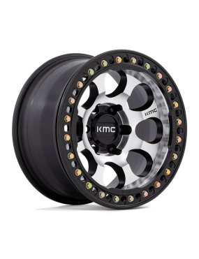 Felga aluminiowa KM237 RIOT BEADLOCK Machined Face Satin Black Windows & Ring KMC