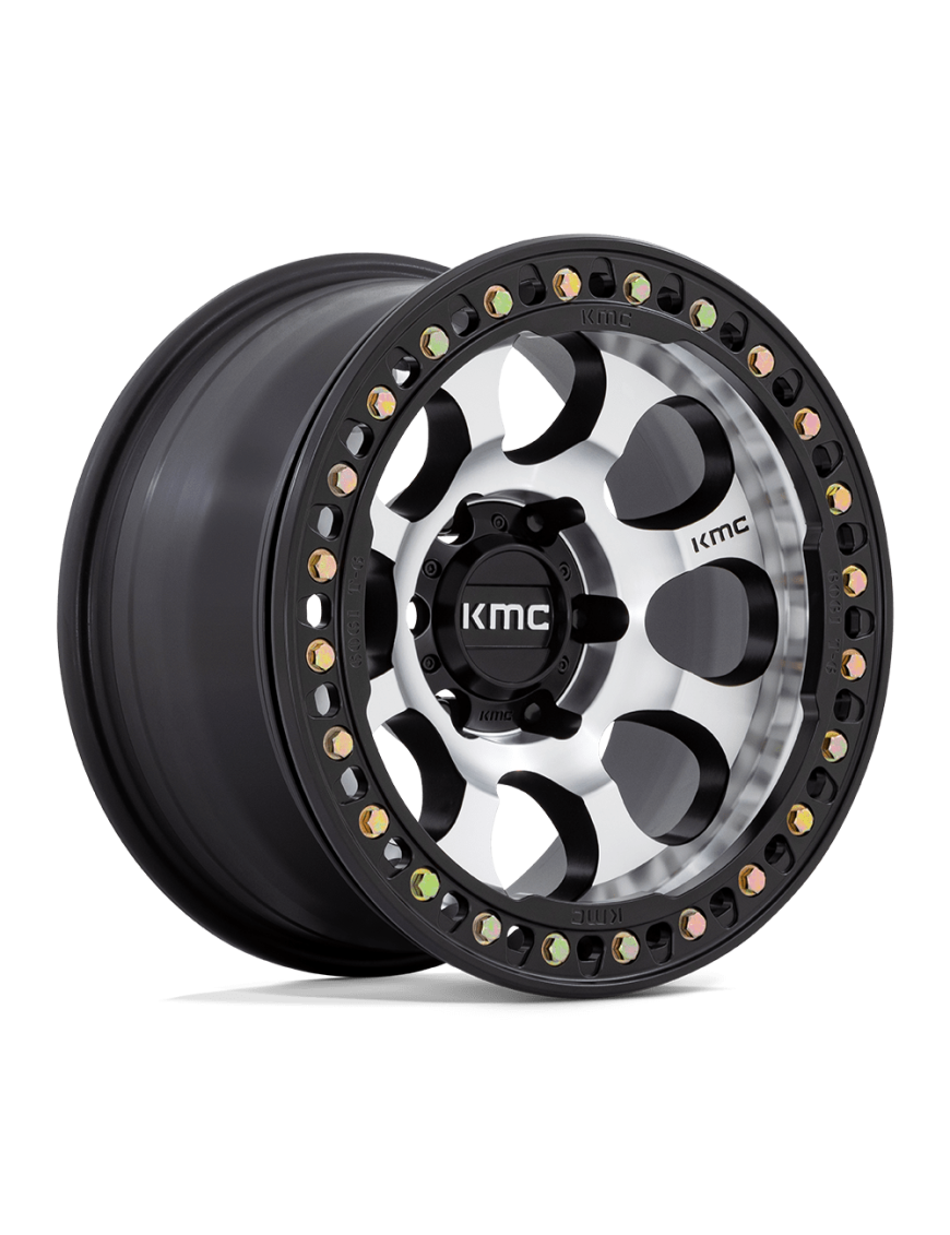 Felga aluminiowa KM237 RIOT BEADLOCK Machined Face Satin Black Windows & Ring KMC