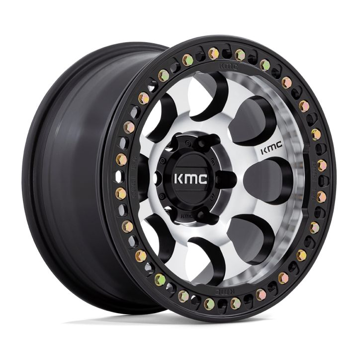 Felga aluminiowa KM237 RIOT BEADLOCK Machined Face Satin Black Windows & Ring KMC