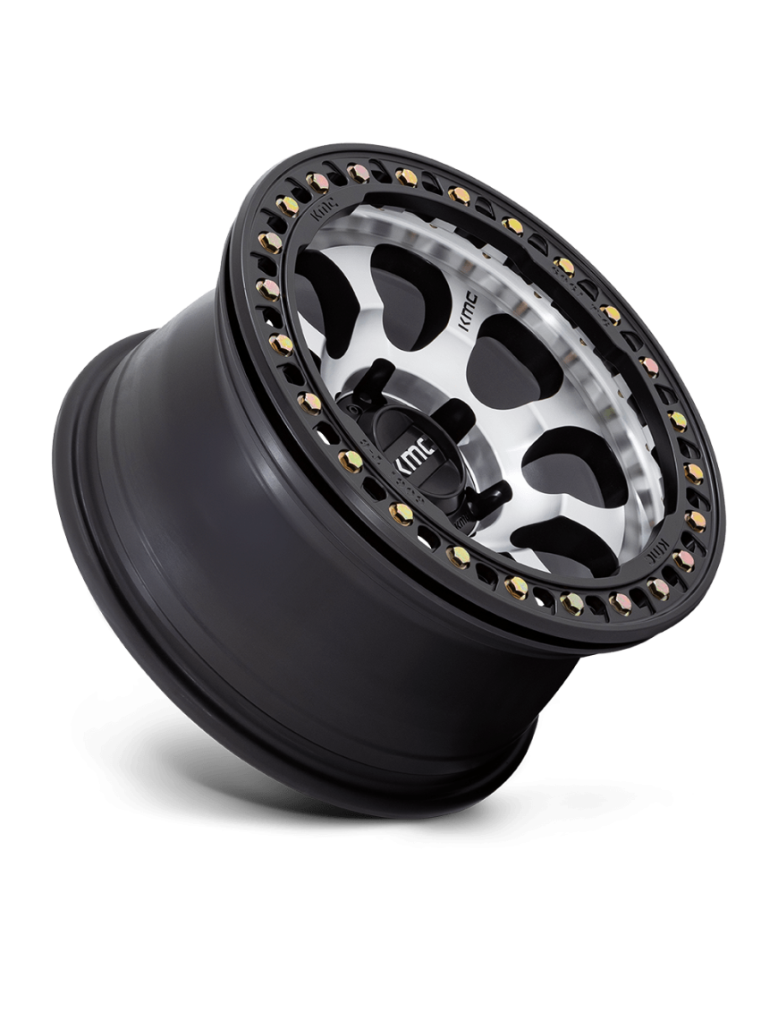 Felga aluminiowa KM237 RIOT BEADLOCK Machined Face Satin Black Windows & Ring KMC - ujęcie 3
