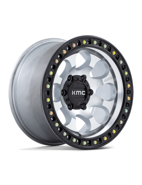 Felga aluminiowa KM550 RIOT SBL Machined W/ Satin Black Lip KMC