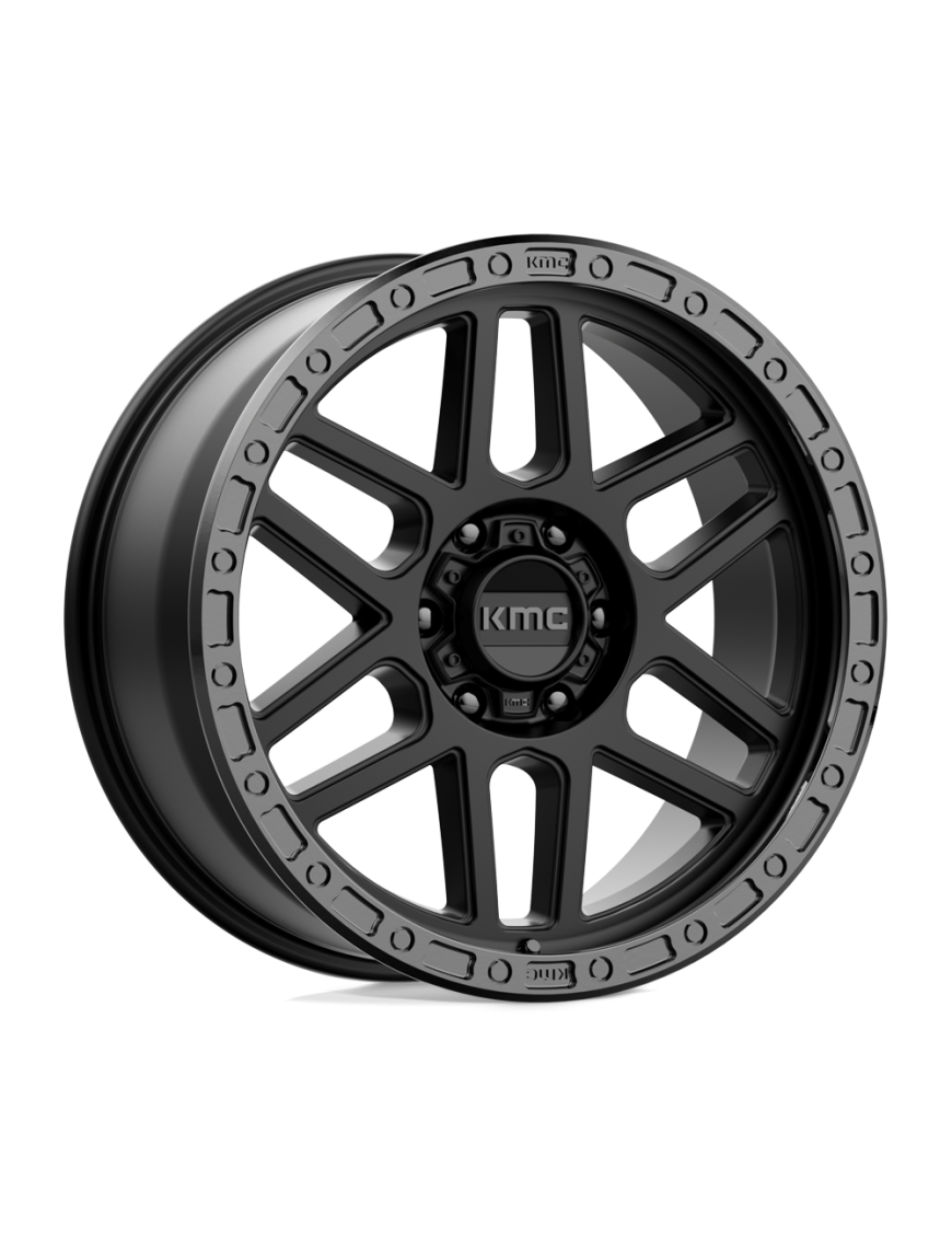Felga aluminiowa KM544 MESA Satin Black W/ Gloss Black Lip KMC